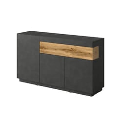 Meublorama DS-HA-SILKE-241NGY43-*2C/59KG credenza per soggiorno 3 porta/porte
