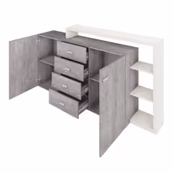Meublorama DS-HA-BOTA-2484FG27*2C/70KG credenza per soggiorno 2 porta/porte - Vista aggiuntiva 4