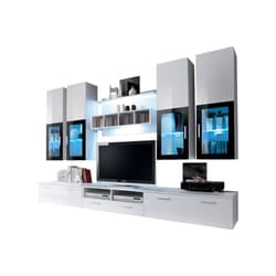 Meublorama AM-LYRA-WS LY*7C/178KG supporto TV e sistema audio 2 cassetto/cassetti 14 ripiani