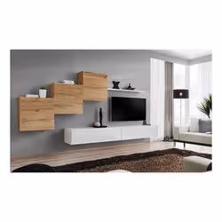 Meublorama AM-SWITCH 10-WTW SW 10*6C/91KG supporto TV e sistema audio 1 ripiani - Vista aggiuntiva 2