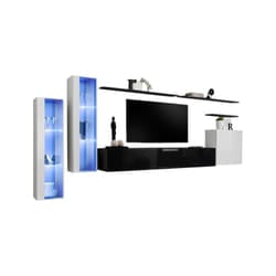 Meublorama AM-SWITCH 11-WS SW 11*7C/89KG supporto TV e sistema audio 8 ripiani
