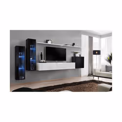 Meublorama AM-SWITCH 11-ZW SW 11*7C/89KG supporto TV e sistema audio 8 ripiani - Vista aggiuntiva 2