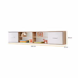 Meublorama AM-DINO-DSW DI TYP 07*1C/26KG scaffale MDF Marrone - Vista aggiuntiva 3