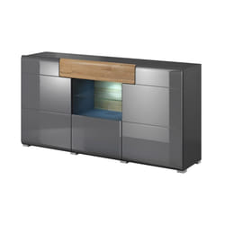 Meublorama HA-TOLEDO-24JKDW26+LED-2400AO01*3C/69KG credenza per soggiorno 3 porta/porte