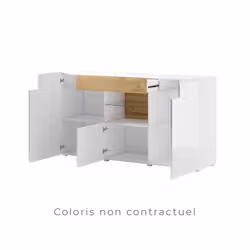 Meublorama HA-TOLEDO-24JKDW26+LED-2400AO01*3C/69KG credenza per soggiorno 3 porta/porte - Vista aggiuntiva 3