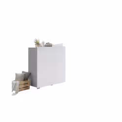 Meublorama PR-RIO-TR-CB2D WH*2C/62KG armadio/guardaroba per camera da letto 4 ripiani 2 porta/porte - Vista aggiuntiva 2
