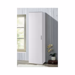 Meublorama PR-DAKAR-TR-WR1D-52D WH*1C/46KG armadio/guardaroba per camera da letto 4 ripiani 1 porta/porte - Vista aggiuntiva 2