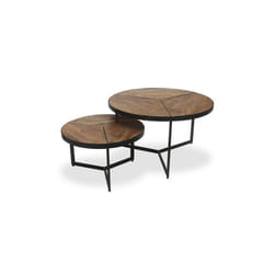 Meublorama RU-LAVEU-3940-1*1C/18KG tavolino da caffè, comodino e consolle da soggiorno Forma rotonda