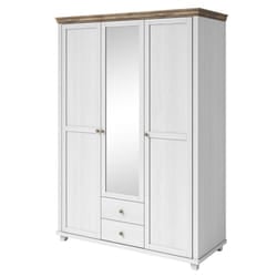 Meublorama DS-HA-EVORA-247DJU19*4C/156KG armadio/guardaroba per camera da letto 5 ripiani 3 porta/porte