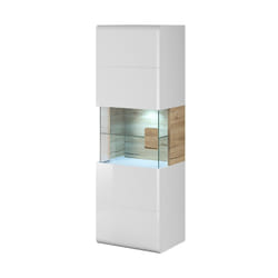 Meublorama HA-TOLEDO-2494DW07+LED-2400AO01*3C/45KG credenza per soggiorno 1 porta/porte