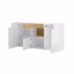 Meublorama HA-TOLEDO-2494DW26+LED-2400AO01*3C/69KG credenza per soggiorno 3 porta/porte - Vista aggiuntiva 3
