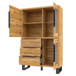 Meublorama HA-HALLE-24N0HK12*2C/148KG credenza per soggiorno 3 porta/porte - Vista aggiuntiva 5