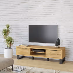 Meublorama HA-HALLE-24N0HK40*2C/65KG supporto TV e sistema audio 1 ripiani - Vista aggiuntiva 2