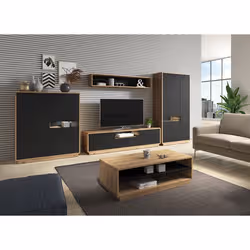 Meublorama HA-ASTON-24TWLH02*1C/18KG scaffale MDF Marrone - Vista aggiuntiva 2