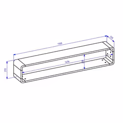 Meublorama HA-ASTON-24TWLH02*1C/18KG scaffale MDF Marrone - Vista aggiuntiva 4