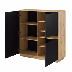 Meublorama HA-ASTON-24TWLH42+LED-2400AO01*3C/68KG credenza per soggiorno 3 porta/porte - Vista aggiuntiva 5