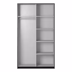 Meublorama HA-BETA-22W01655*4C/141KG armadio/guardaroba per camera da letto 5 ripiani 2 porta/porte - Vista aggiuntiva 4