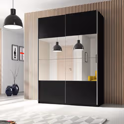 Meublorama HA-BETA-22W01654*4C/125KG armadio/guardaroba per camera da letto 5 ripiani 2 porta/porte - Vista aggiuntiva 3