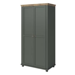 Meublorama HA-EVORA-24ZRJU18*2C/92KG armadio/guardaroba per camera da letto 1 ripiani 2 porta/porte