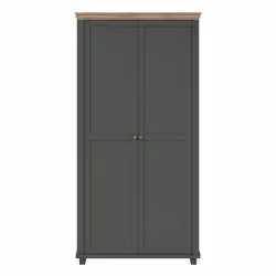 Meublorama HA-EVORA-24ZRJU18*2C/92KG armadio/guardaroba per camera da letto 1 ripiani 2 porta/porte - Vista aggiuntiva 4