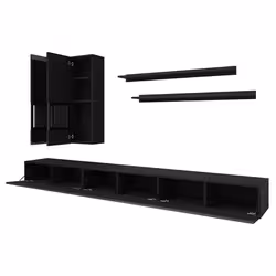 Meublorama HA-ATHENS-24W1LG10+LED-23000002*4C/80KG supporto TV e sistema audio 6 ripiani - Vista aggiuntiva 3