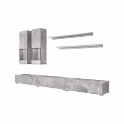 Meublorama HA-BAROS-24O1BM10-26-99+LED-23000002-X2-*8C/148KG armadio soggiorno - Vista aggiuntiva 2