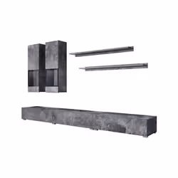 Meublorama DS-HA-BAROS-24B0BM10-26-99+LED-23000002-X2*8C/148KG armadio soggiorno - Vista aggiuntiva 2