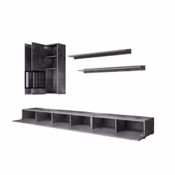 Meublorama DS-HA-BAROS-24B0BM10-26-99+LED-23000002-X2*8C/148KG armadio soggiorno - Vista aggiuntiva 5