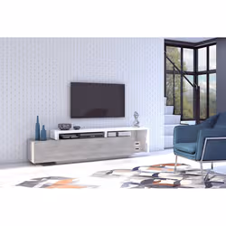 Meublorama HA-BOTA-2484FG40*2C/73KG supporto TV e sistema audio 1 cassetto/cassetti - Vista aggiuntiva 4