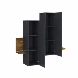 Meublorama HA-BOTA-24AHFG04*1C/53KG scaffale MDF Marrone - Vista aggiuntiva 3