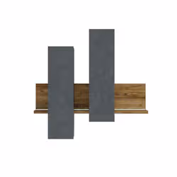 Meublorama HA-BOTA-24AHFG04*1C/53KG scaffale MDF Marrone - Vista aggiuntiva 4