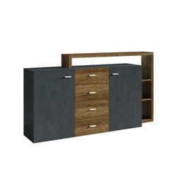 Meublorama HA-BOTA-24AHFG27*2C/70KG credenza per soggiorno 2 porta/porte