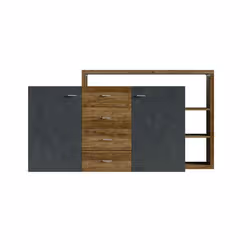 Meublorama HA-BOTA-24AHFG27*2C/70KG credenza per soggiorno 2 porta/porte - Vista aggiuntiva 3
