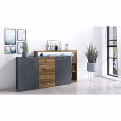 Meublorama HA-BOTA-24AHFG27*2C/70KG credenza per soggiorno 2 porta/porte - Vista aggiuntiva 5