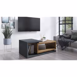 Meublorama HA-BOTA-24AHFG97*2C/64KG tavolino da caffè, comodino e consolle da soggiorno Forma rettangolare - Vista aggiuntiva 4
