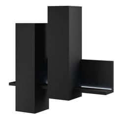 Meublorama DS-HA-BOTA-24W0FG04*1C/53KG scaffale MDF Nero