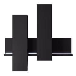 Meublorama DS-HA-BOTA-24W0FG04*1C/53KG scaffale MDF Nero - Vista aggiuntiva 3