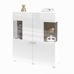 Meublorama HA-COBY-247JMB46+LED-21000002*3C/57KG credenza per soggiorno 2 porta/porte