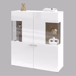 Meublorama HA-COBY-247JMB46+LED-21000002*3C/57KG credenza per soggiorno 2 porta/porte - Vista aggiuntiva 2