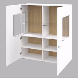 Meublorama HA-COBY-247JMB46+LED-21000002*3C/57KG credenza per soggiorno 2 porta/porte - Vista aggiuntiva 5