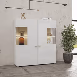 Meublorama HA-COBY-247JMB46+LED-21000002*3C/57KG credenza per soggiorno 2 porta/porte - Vista aggiuntiva 6