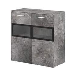 Meublorama DS-HA-SARAH-220J2245+LED-23000002*2C/35KG credenza per soggiorno 2 porta/porte