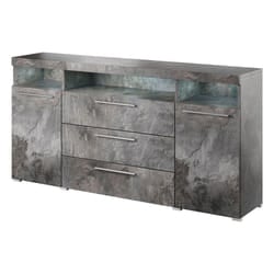 Meublorama HA-INDIA-24B0DE25+LED-23KK0004*3C/74KG credenza per soggiorno 2 porta/porte