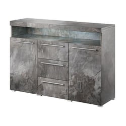 Meublorama HA-INDIA-24B0DE26+LED-23KK0003*3C/53KG credenza per soggiorno 2 porta/porte