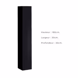 Meublorama DS-AM-SWITCH-ZZ SW SW 1*1C/25KG scaffale MDF Nero - Vista aggiuntiva 5