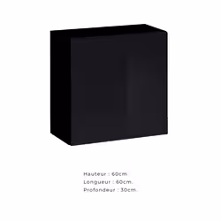 Meublorama DS-AM-SWITCH-ZZ SW SW 3*1C/15KG scaffale MDF Nero - Vista aggiuntiva 6