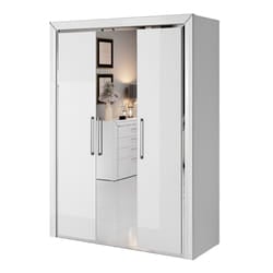 Meublorama HA-ARNO-2497LF19*4C/149KG armadio/guardaroba per camera da letto 5 ripiani 3 porta/porte
