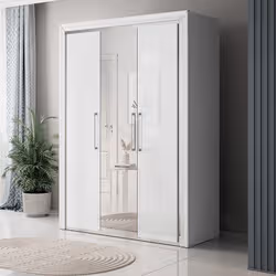 Meublorama HA-ARNO-2497LF19*4C/149KG armadio/guardaroba per camera da letto 5 ripiani 3 porta/porte - Vista aggiuntiva 2