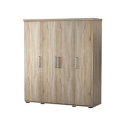 Meublorama RU-MIKE-6720-2*3C/102KG armadio/guardaroba per camera da letto 7 ripiani 4 porta/porte