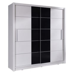 Meublorama MK-BARI-B4-U11400/U11400-XII-B-*4C/175KG armadio/guardaroba per camera da letto 8 ripiani 2 porta/porte